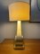 Golden Ceramic Table Lamp from Le Dauphin, Image 6