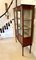 Antique Mahogany Inlaid Serpentine Front Display Cabinet, Image 4