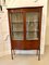 Antique Mahogany Inlaid Serpentine Front Display Cabinet, Image 2