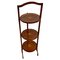 Antique Edwardian Mahogany Inlaid Folding Cake Stand, Image 1