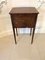 Antique Edwardian Mahogany Inlaid Bow Fronted Bedside Cabinet 10