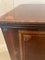 Antique Edwardian Mahogany Inlaid Bow Fronted Bedside Cabinet 12