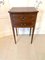 Antique Edwardian Mahogany Inlaid Bow Fronted Bedside Cabinet, Image 5