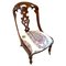 Antiker viktorianischer Beistellstuhl aus Palisander 1