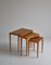 Birch Nesting Tables by Severin Hansen Jr for Haslev Møbelfabrik, Denmark, Set of 3, Image 3