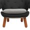 Pelican Chair Gray Divina Melange by Find Juhl for Design M 4
