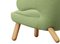Pelican Chair Upholstered in Wood and Fabric by Finn Juhl for Design M 7