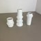 German Op Art Biscuit Porcelain Vases by Ak Kaiser, 1970s, Set of 3 3