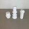 German Op Art Biscuit Porcelain Vases by Ak Kaiser, 1970s, Set of 3, Image 2