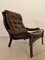 Vintage Scandinavian Leather Lounge Chair, 1970s 2