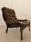 Vintage Scandinavian Leather Lounge Chair, 1970s, Image 2