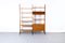 Modernist Teak Freestanding Shelving Unit, 1970s 17