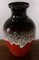 Fat Lava Style Ceramic 66 40 Vase in Red, Brown & Gray from Bay Keramik, 1970s 2