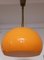 Orange Plastic Ceiling Lamp, 1970s 4