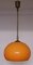 Orange Plastic Ceiling Lamp, 1970s, Image 1