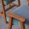 Mid-Century Oak Stool by Guillerme et Chambron 4