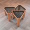 Smoked Glass Triangular Side Tables from Porada Arredi, 1970s, Set of 3 2