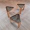 Tavolini triangolari in vetro fumé di Porada Arredi, anni '70, set di 3, Immagine 6