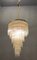 Italienische Mid-Century Messing Acryl Kronleuchter Lampe 2