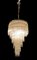 Italienische Mid-Century Messing Acryl Kronleuchter Lampe 4