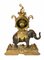 19th Century French Gilded Bronze Elephant Mantel Clock 10