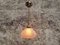 Antique French Copper with Glass Hanging Lamp, Image 6