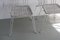 Weiße Gartenstühle mit geflochtenen Sitzen aus Kunststoff, Italien, 1960er, 5 . Set 20