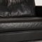 Black Leather Forrest Three-Seater Couch from Rivolta 3