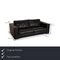 Black Leather Forrest Three-Seater Couch from Rivolta, Image 2