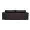 Black Leather Forrest Three-Seater Couch from Rivolta 8