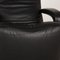 Schwarzer Leder Yoga Sessel mit Relax Funktion von Jori 4