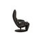 Black Leather Yoga Armchair with Relax Function from Jori 9
