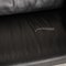 Black Leather Forrest Sofa Set from Rivolta, Set of 2 6