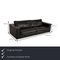 Black Leather Forrest Sofa Set from Rivolta, Set of 2 3