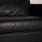 Schwarzes Leder Forrest Sofa Set von Rivolta, 2er Set 4