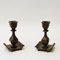 Swedish Rustic Bronze Candleholder by Sune Bäckström 1930s, Set of 2, Image 2