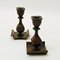 Swedish Rustic Bronze Candleholder by Sune Bäckström 1930s, Set of 2, Image 6