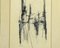 Abstrakte Komposition, 1960er, China Tusche auf Papier, gerahmt 3