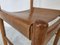 Vintage Oak and Leather Dining Chairs, 1960s, Set of 4, Image 8