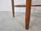 Vintage Oak and Leather Dining Chairs, 1960s, Set of 4 2