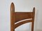 Vintage Oak and Leather Dining Chairs, 1960s, Set of 4 7