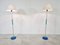 Blue Glass Floor Lamps by Carl Fagerlund for Orrefors, Set of 2, 1960s 3