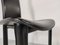 Black Leather Dining Chairs, 1980s, Set of 6, Image 8