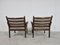 Genius Easy Chairs by Illum Wikkelso for Silkeborg, 1960s, Set of 2, Image 6
