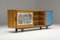 Modernist Sideboard with Perignem Ceramic & Macassar Details by Alfred Hendrickx, 1950s 2