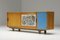 Modernes Sideboard mit Perignem Keramik & Makassar Details von Alfred Hendrickx, 1950er 5