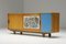 Modernist Sideboard with Perignem Ceramic & Macassar Details by Alfred Hendrickx, 1950s 5