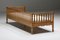 Mid-Century Ornamental & Rustic Wooden Daybed or Sofa, France, 1950s 4