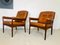 Mid-Century Swedish Cognac Leather Lounge Chairs from Gote Mobler, Set of 2 7