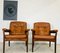 Mid-Century Swedish Cognac Leather Lounge Chairs from Gote Mobler, Set of 2, Image 2